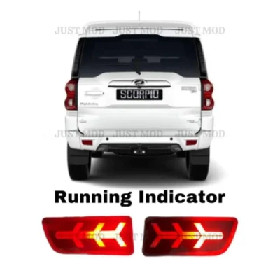JUST MOD Scorpio Matrix Reflector Light – Premium 3 Function LED Type A with Running Indicator (1 Set)