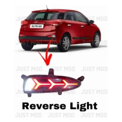 JUST MOD i20 Elite Matrix Reflector Light – Premium 4 Function LED Type 4 with Brake, Indicator & Reverse Light (2018)