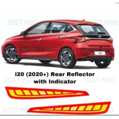 JUST MOD i20 Matrix Reflector Light – Premium 3 Wire LED Type A with Running Indicator (2020+ Model)