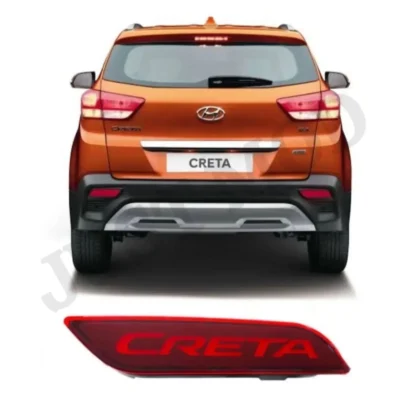 JUST MOD Creta Rear Reflector Light – Premium Alpha 2 Function LED for Hyundai Creta 2018+ (Red)