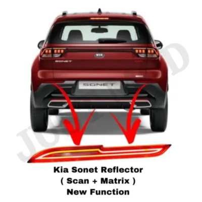 JUST MOD Kia Sonet Matrix Reflector Light – Premium Type A LED with Scan Running Indicator (Red)