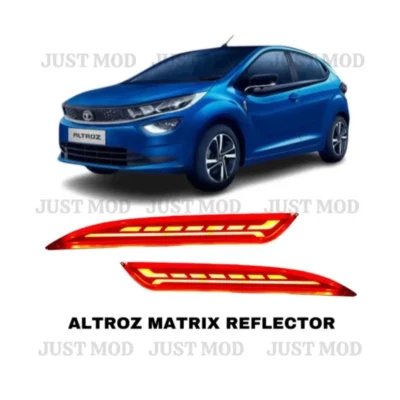 JUST MOD Altroz Matrix Reflector Light – Premium Scan LED Type A with Running Indicator for Tata Altroz 2020+