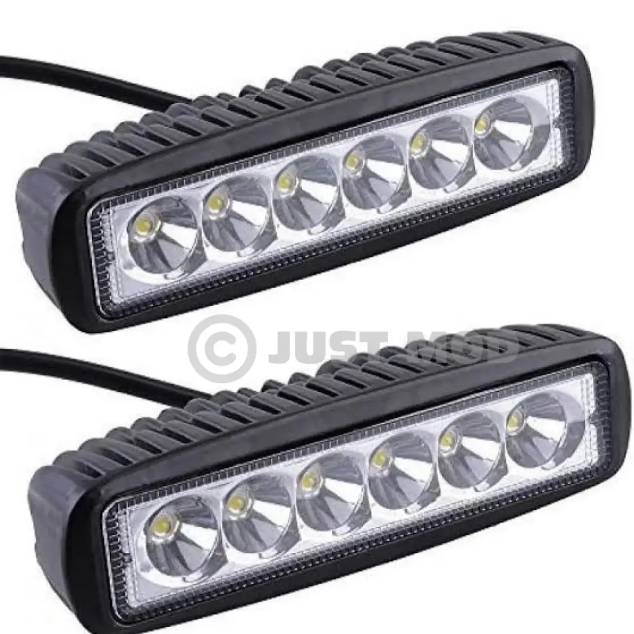 6 LED White Fog Lamp Light Universal for Bike & Car 10Watt | Pack of 2 | JUSTMOD - Image 2