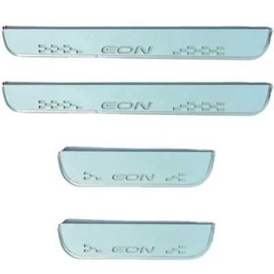 Just Mod EON LED Sill Plate – Premium Chrome Finish Scuff Plate Set of 4 (Blue Light)