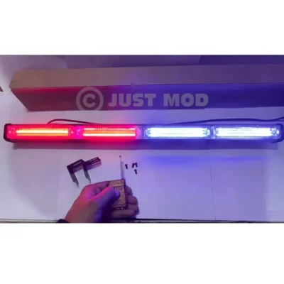 Just Mod 24inch 4 COB Flasher Light – Premium Multi-Color Traffic Strobe Bar (40W)