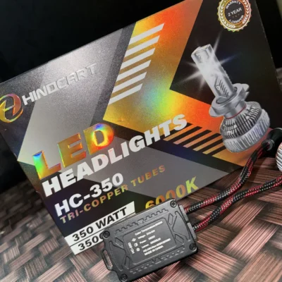 Hindcart 350W 9012 LED Headlight Bulbs – Ultra Bright 6000K 35000LM Lights | Pack of 2