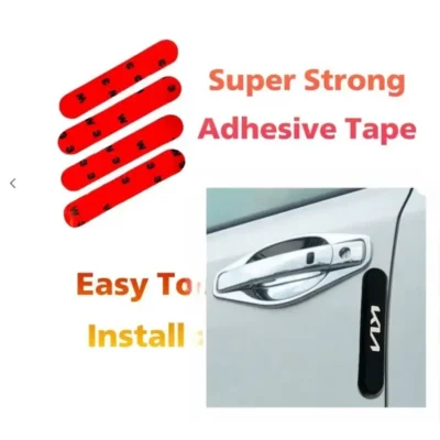 KIA Rubber Door Guards – Premium Flexible Black Door Protectors (4 Pcs)