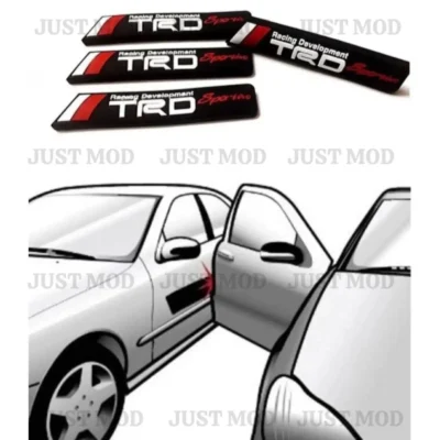 TRD Rubber Door Guards – Premium Flexible Black Door Protectors (4 Pcs)