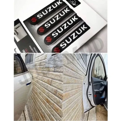 Suzuki Rubber Door Guards – Premium Flexible Black Door Protectors (4 Pcs)