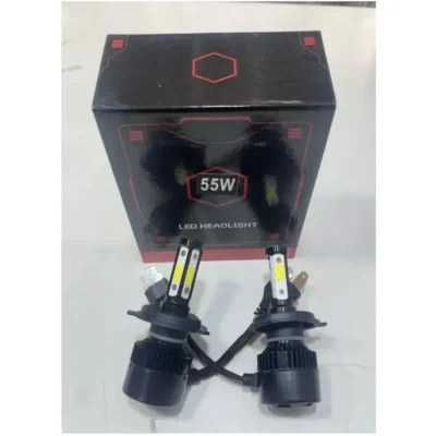 55W H8 LED Headlight Bulb – Ultra Bright 6500K White Xenon Light (Set of 2)