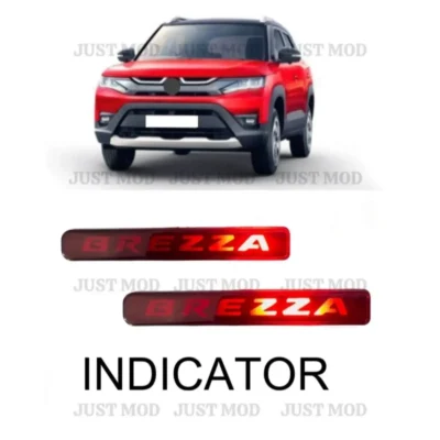 New Brezza 2022 LED Reflector Light – Premium 3 Function Red Indicator Alfa Type | JUSTMOD