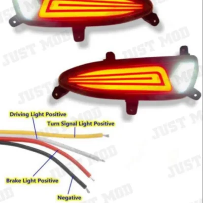 Just Mod Hyundai i20 Elite Reflector Light – Premium 4 Function Waterproof LED Indicator (2018)