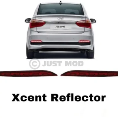 JUST MOD Hyundai Xcent Reflector Light – Premium 2 Function Non-Matrix LED Rear Bumper Light (1 Piece)
