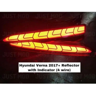 JUST MOD Verna Matrix Reflector – Premium 3 Matrix LED Type B with Running Indicator (2017–19)