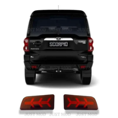 JUST MOD Scorpio Matrix Reflector Light – Premium 3 Function LED Type A with Running Indicator (1 Set)