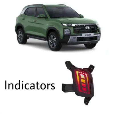 JUST MOD Creta Matrix Reflector Light – Premium LED Type B with Scan Running Indicator (2024+ Model)