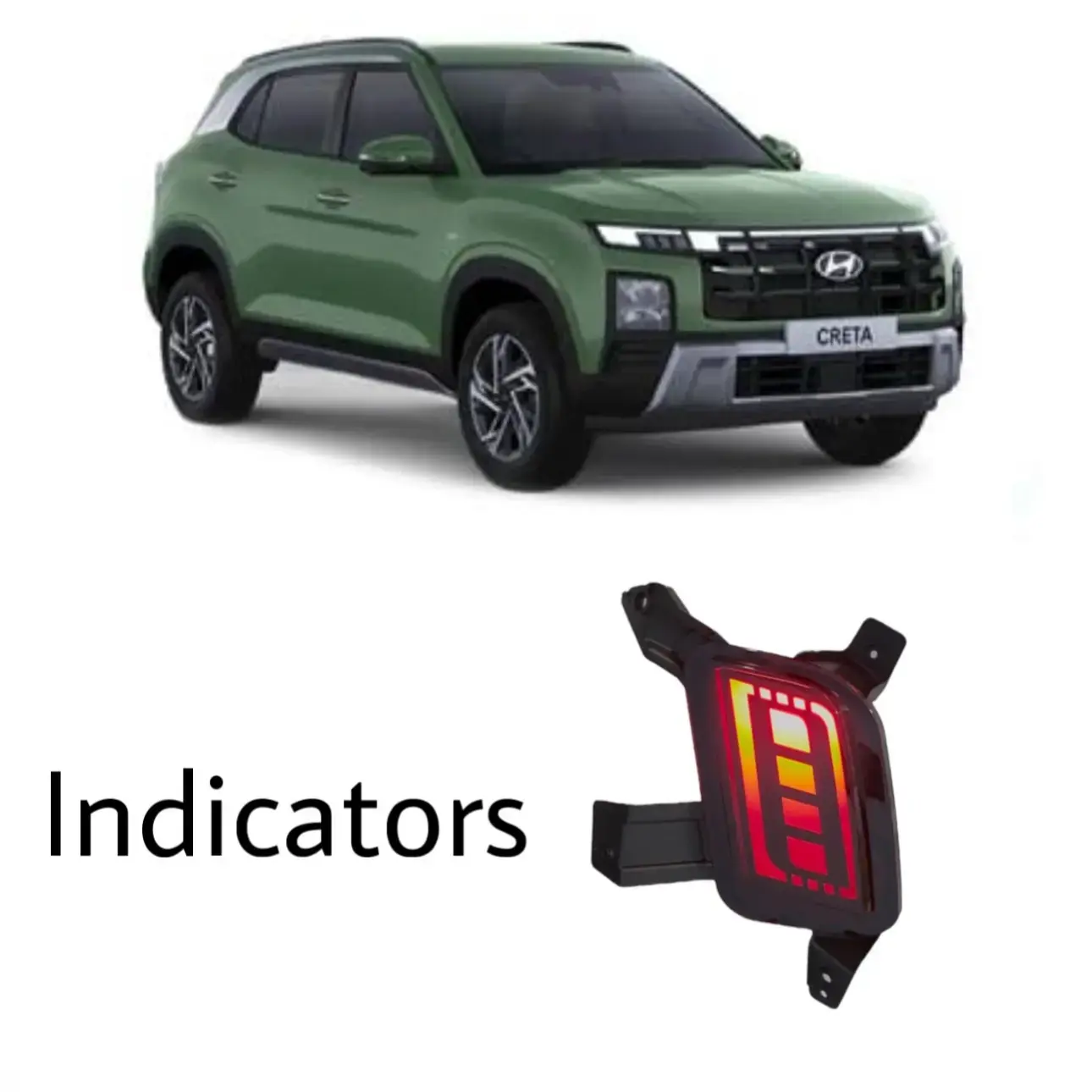 JUST MOD Creta Matrix Reflector Light – Premium LED Type B with Scan Running Indicator (2024+ Model) - Image 4