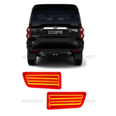 JUST MOD Scorpio Reflector Light – Premium 2 Function Non-Matrix Rear Bumper LED Light (1 Set)