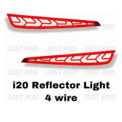 JUST MOD i20 Matrix Reflector Light – Premium 3 Wire LED Type B with Running Indicator (2020+ Model)