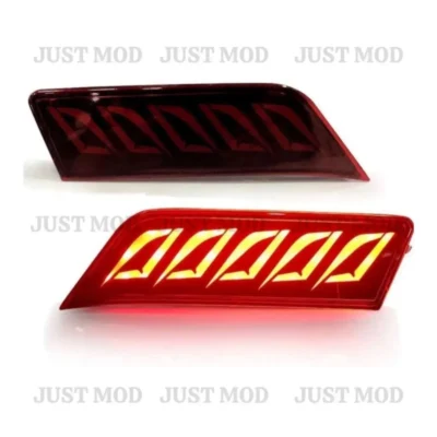 JUST MOD Nexon Matrix Reflector Light – Premium LED Type B with Running Indicator for Tata Nexon 2017 (2 Pcs)