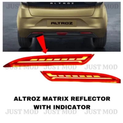 JUST MOD Altroz Matrix Reflector Light – Premium Scan LED Type A with Running Indicator for Tata Altroz 2020+