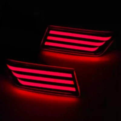 JUST MOD Nexon Matrix Reflector Light – Premium Type B LED with Running Indicator (Compatible with Tata Nexon 2017, 2Pcs.)