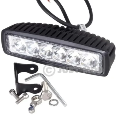 6 LED White Fog Lamp Light Universal for Bike & Car 10Watt | Pack of 2 | JUSTMOD