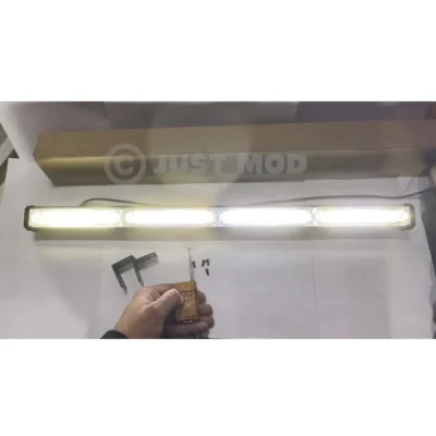 Just Mod 24inch 4 COB Flasher Light – Premium Multi-Color Traffic Strobe Bar (40W)