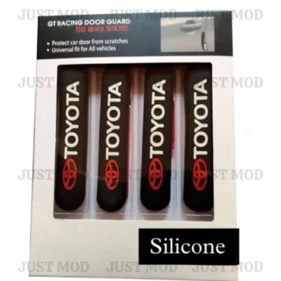 Toyota Rubber Door Guards – Premium Flexible Black Door Protectors (4 Pcs)
