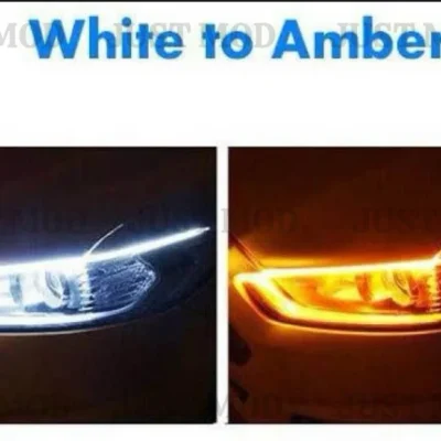 Universal DRL Running Indicator – Premium Waterproof White/Yellow Lights (Set of 2)