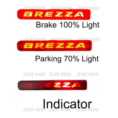 New Brezza 2022 LED Reflector Light – Premium 3 Function Red Indicator Alfa Type | JUSTMOD