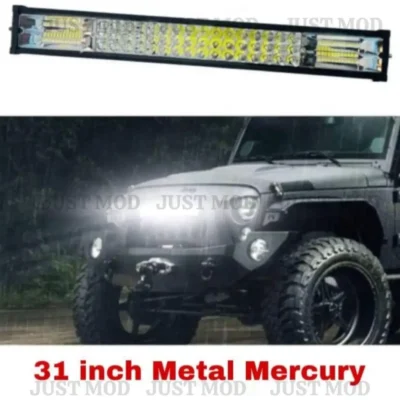 JUST MOD 132 LED White 31 Inch Mercury Night Fog Lamp Light 120 Watt Universal for Car | Waterproof | 1 Pc | JUST
