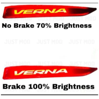 JUST MOD Verna Rear Reflector Light – Premium Non-Matrix 2 Function Type ALFA for Verna 2017–19