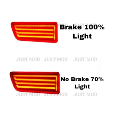 JUST MOD Scorpio Reflector Light – Premium 2 Function Non-Matrix Rear Bumper LED Light (1 Set)