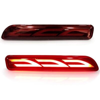 JUST MOD Maruti Suzuki Rear Bumper LED Reflector – Premium Type G Non-Matrix Red Light for Cars Pack of 2 Light