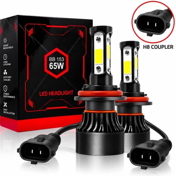 65W H8 LED Headlight Bulb