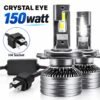Crystal Eye 150W H4 LED Headlight