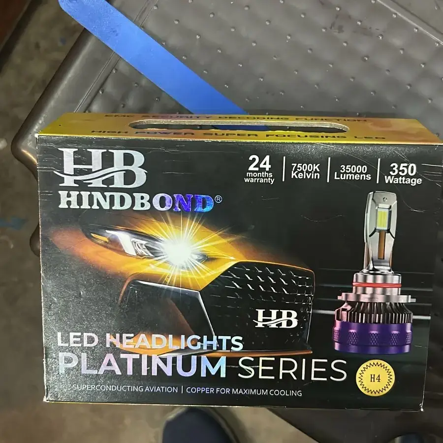 Hindbond 350W H4 7500K High Headlight Bulbs