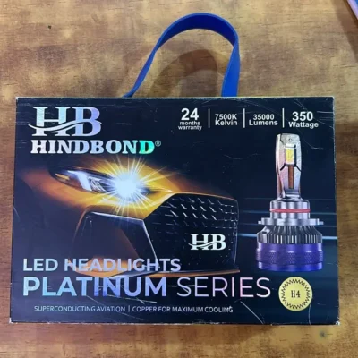 Hindbond 350W H4 7500K High Headlight Bulbs/Low 35000LM LED Automotive Headlight Bulbs Auto Conversion Driving Lamp