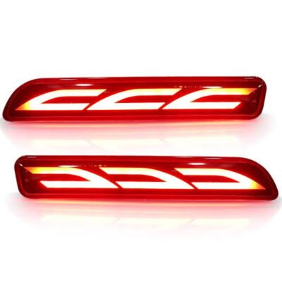 JUST MOD Maruti Suzuki Rear Bumper LED Reflector – Premium Type G Non-Matrix Red Light for Cars Pack of 2 Light