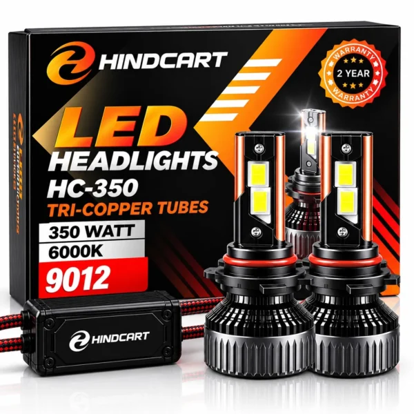 Hindcart 350W 9012 LED Headlight Bulb