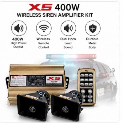 400-watt-wireless-remote-siren-with-amplifier | Powerful Emergency Warning System