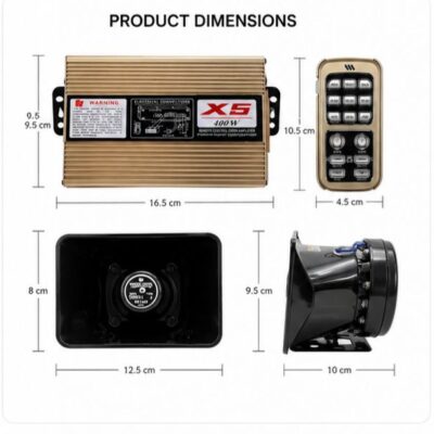 400-watt-wireless-remote-siren-with-amplifier | Powerful Emergency Warning System