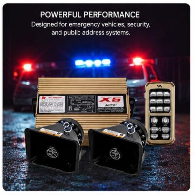 400-watt-wireless-remote-siren-with-amplifier | Powerful Emergency Warning System