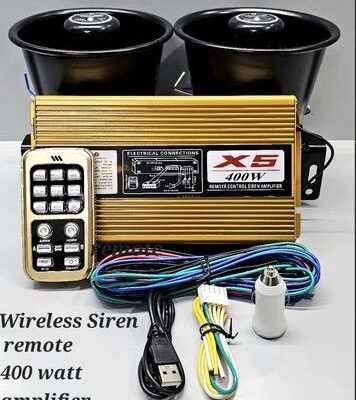 400-watt-wireless-remote-siren-with-amplifier | Powerful Emergency Warning System