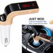 Universal Wireless Bluetooth FM Transmitter Car Kit with Hands-Free Calling, USB Charger & Stereo Music Player for Android and iPhone Devices Universal Wireless Bluetooth FM Transmitter Car Kit with Hands-Free Calling, USB Charger & Stereo Music Player for Android and iPhone Devices