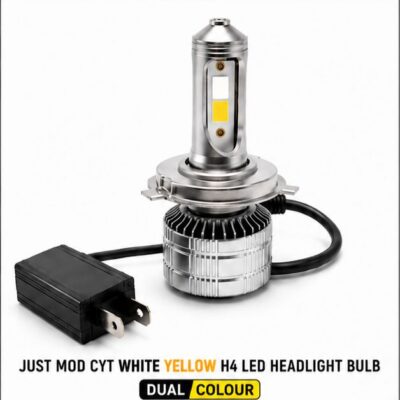 CYT H4 White Yellow LED 40 Watt Bulb for Bike | High Brightness Dual Color Headlight (Pack of 1)