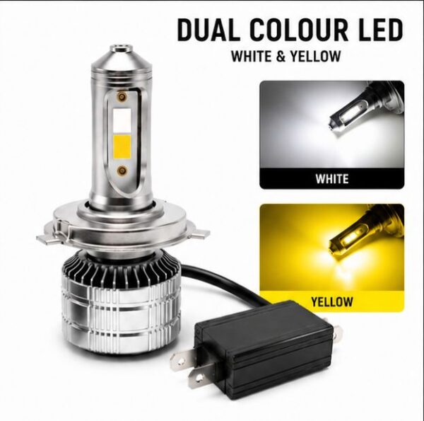 CYT H4 White Yellow LED 40 Watt Bulb for Bike