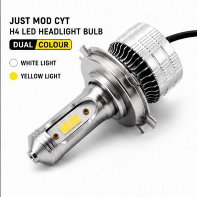 CYT H4 White Yellow LED 40 Watt Bulb for Bike | High Brightness Dual Color Headlight (Pack of 1)