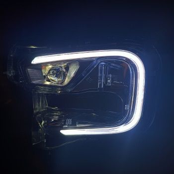 Scorpio N Matrix Fog Lamp DRL with Sequential Indicator & White LED Fog Light Bulb (Pack of 2)